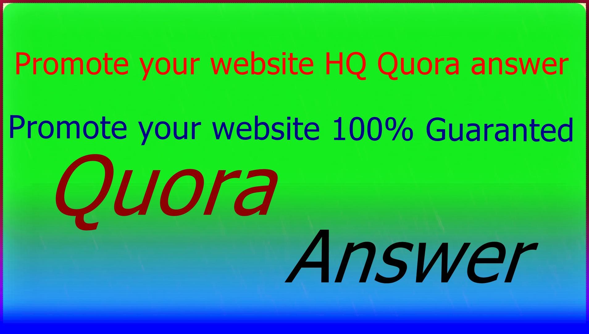 promote your website 35 HQ Quora answer