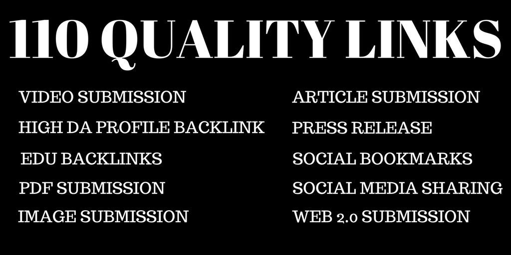 Create Manually 110 High Quality Links For Maximum Re...