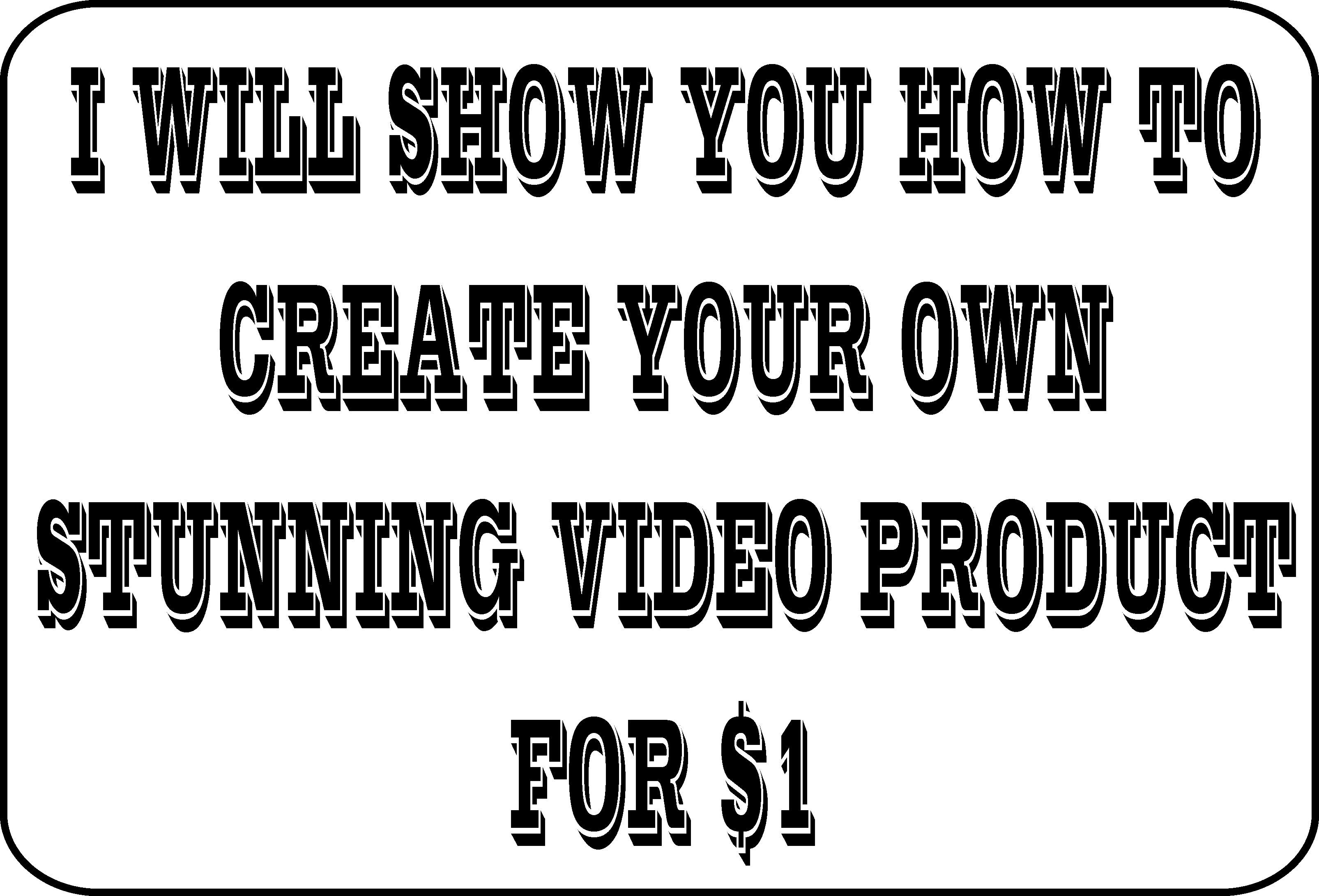 Show You How To Create Your Own STUNNING Video Produc...