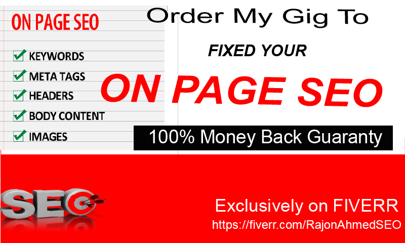 provide best on page SEO optimization for you