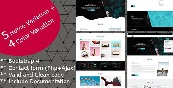 Aki - SEO Friendly One Page Portfolio HTML Theme