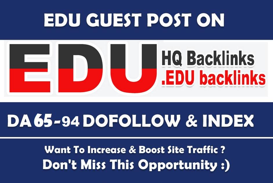 Publish Your Content in 5 High Quality. Edu Websites ...