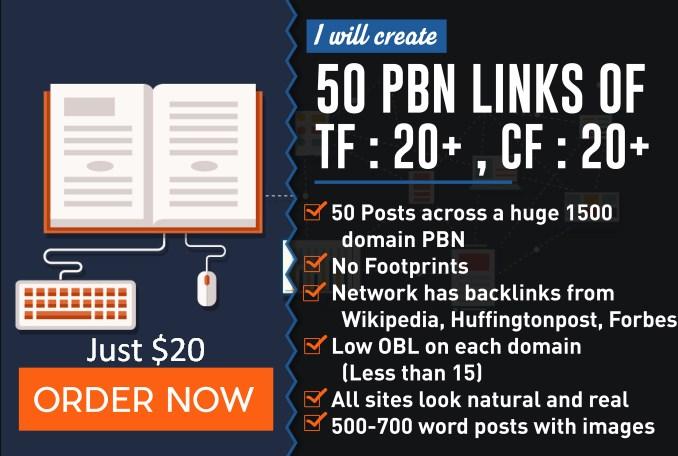Add 50 Pbn Links Tf 15 For Top 3 Rankings On Google