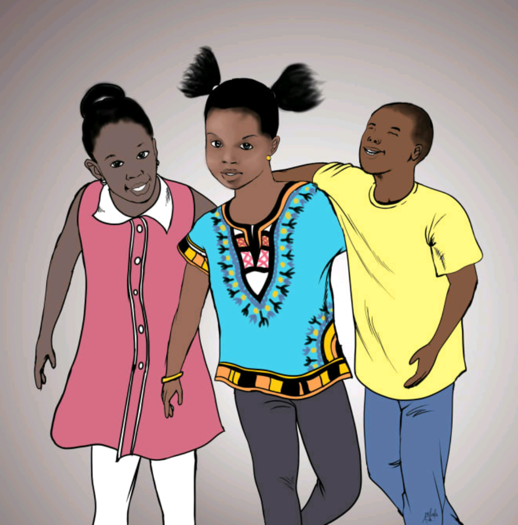 Elegant children book illustrations