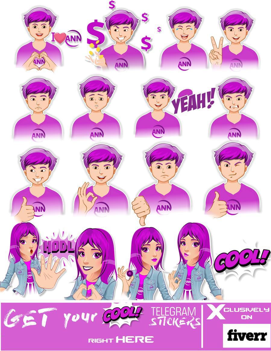 Get your cool custom telegram sticker pack for your T...