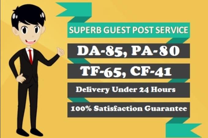 I will write and publish guest post with do follow on...