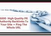 Create 600 High Quality PR Authority Backlinks To You...