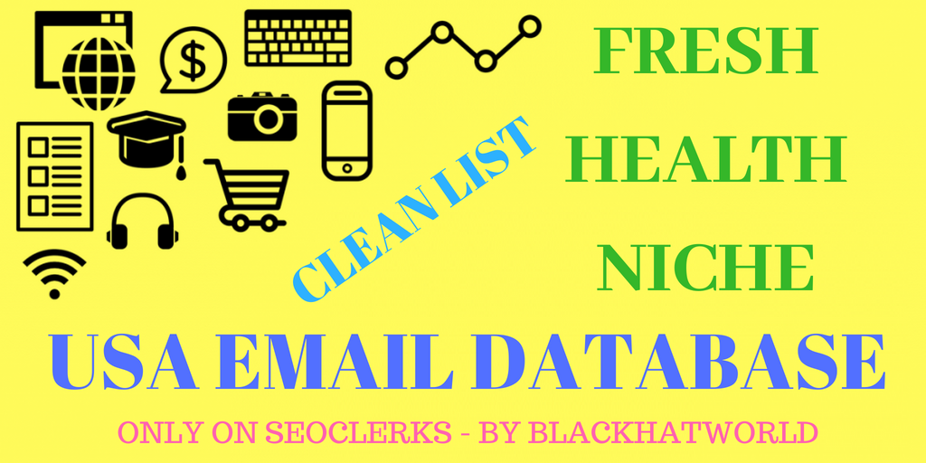 GET Fresh 250,000K Health Niche Related Emails Databa...