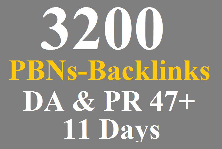 3200 PBNs Permanent Blogs Homepage Backlinks
