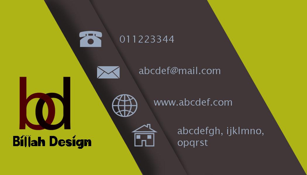 create a professional business card for your business...