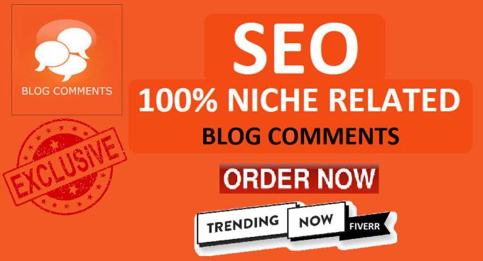 Build 40 Niche Related Blog Comment With Da Pa Site