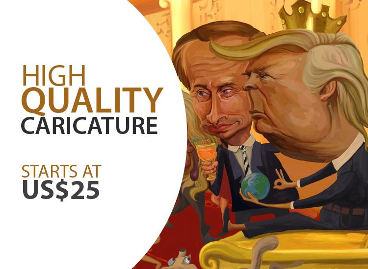 Caricature of people