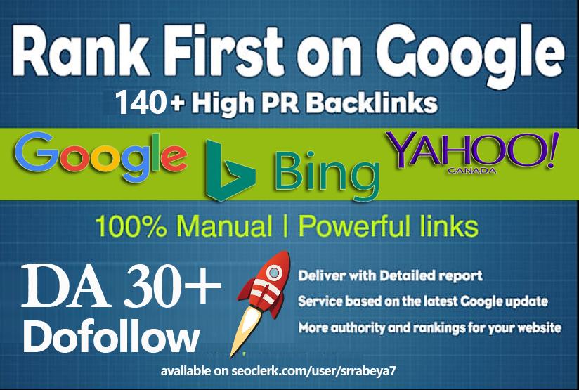 140+ Do-follow High Quality SEO Backlinks for website...