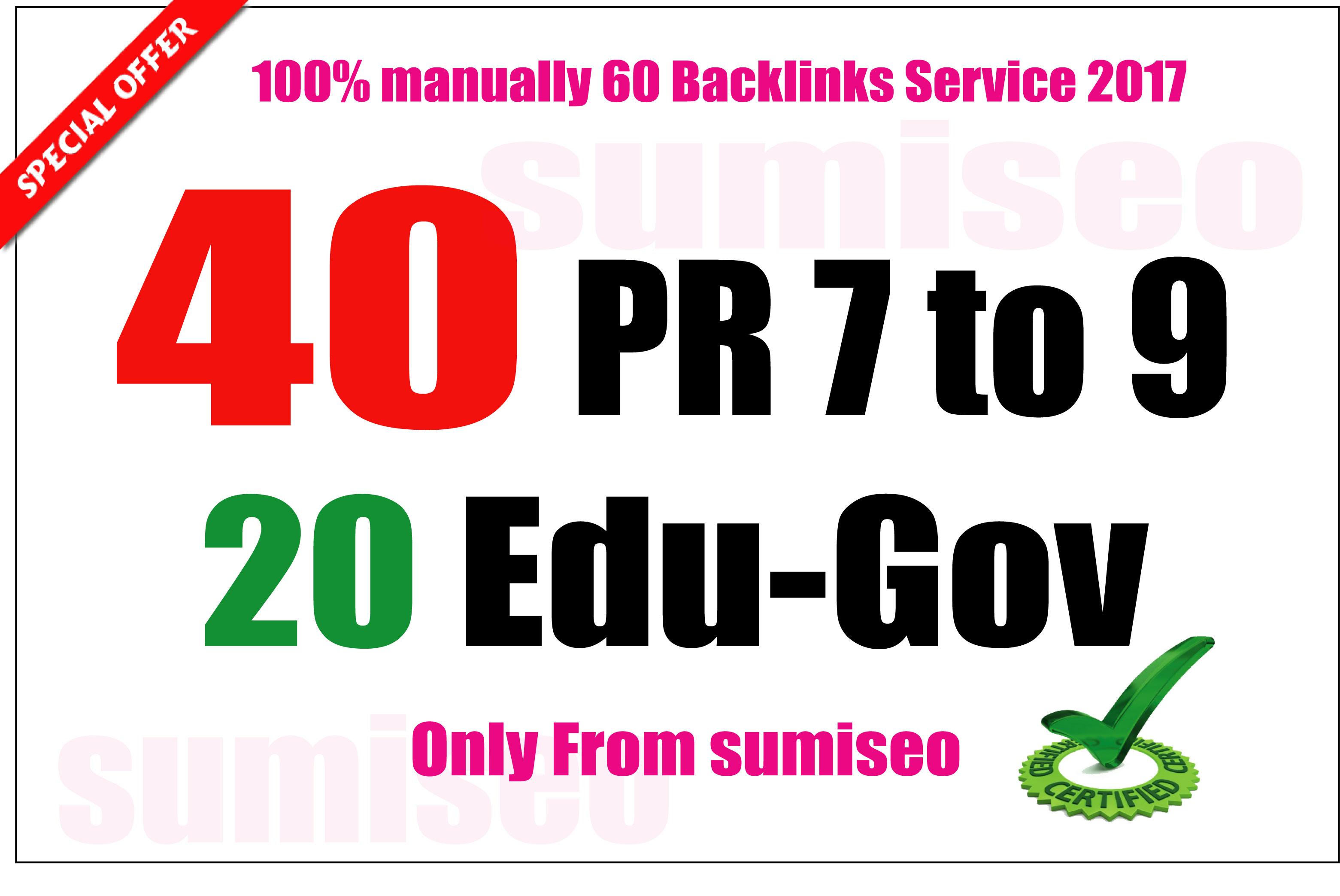40 PR9 + 20. EDU-. GOV Backlinks From Authority Domai...