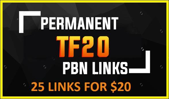 Get 25 PBN Trust Flow 30 to 10 Do Follow Backlinks