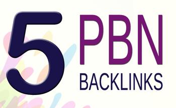 5 pbn- backlinks DA/PA 20 for your YouTube or blogs o...