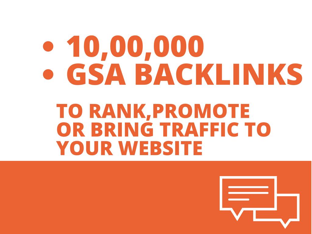 Gsa Blast 10, 00,000 Backlinks For Blog, Websites Be...