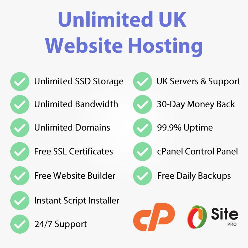 We will host your website on UK Servers with cPanel, ...