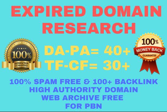Research 3 Best Expired Domain For Pbn Backlink
