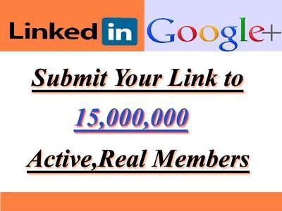 Promote Your link to 15,000,000 LinkedIn and Google P...