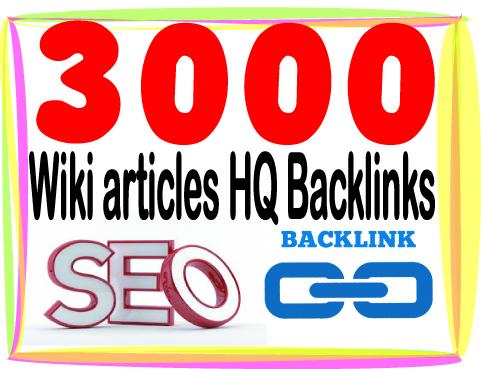 Rank On Google with 3000 Wiki articles Backlinks