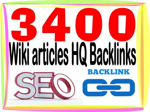 add you 3400 HQ PR Panda safe Wiki articles backlinks