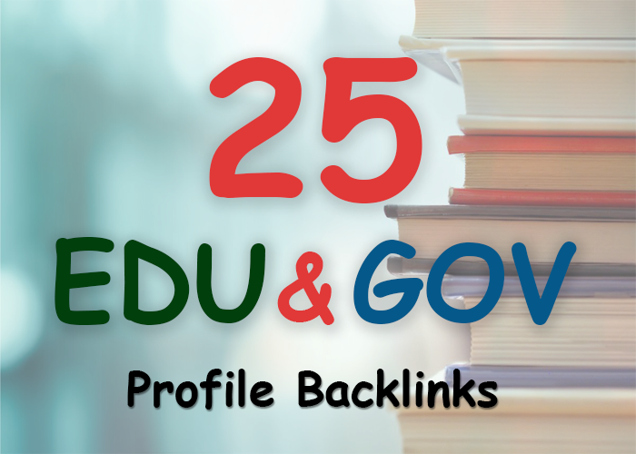 Manually build 25. edu and. gov safe seo friendly bac...