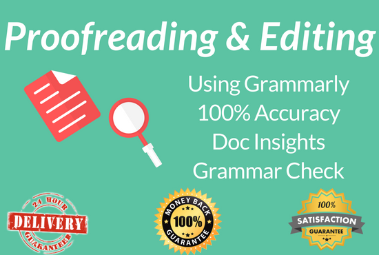 Proofread & Edit 500 words through Grammarly Prem...