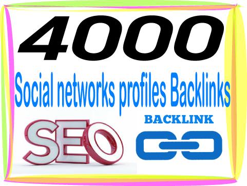 Rank On Google with 4000 Social networks Backlinks