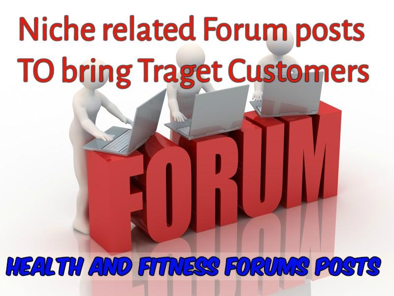 13 health and fitness niche forum posts to target cus...