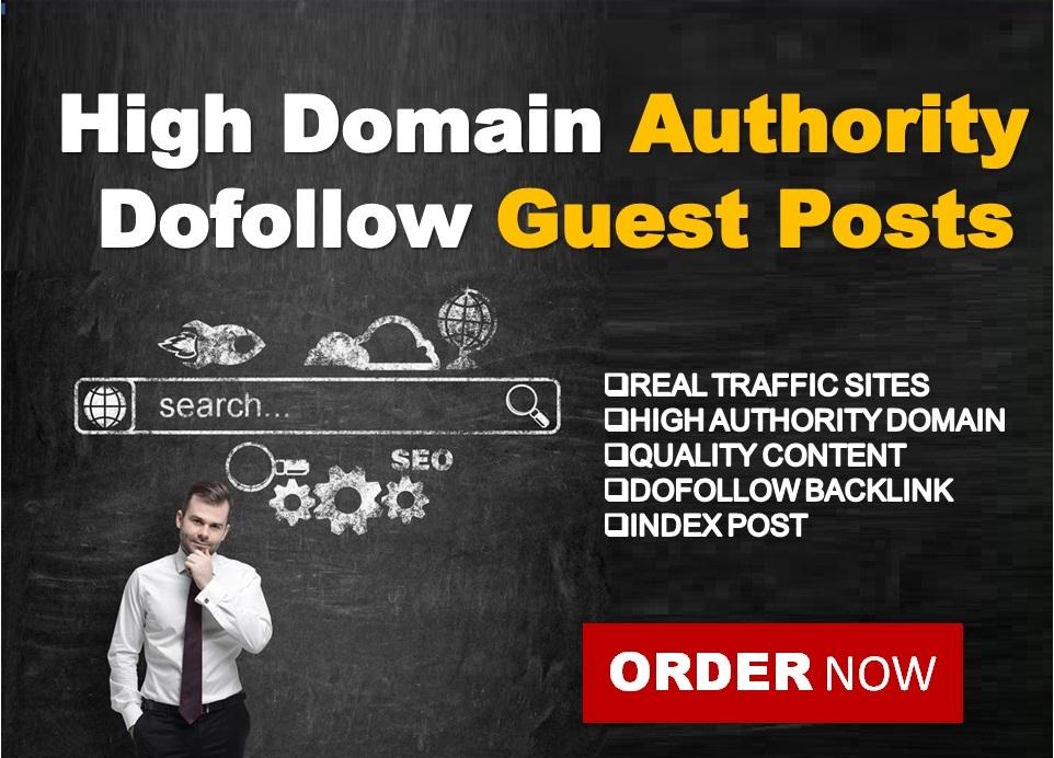 Create 10 Guest Post In High Quality Dofollow Sites