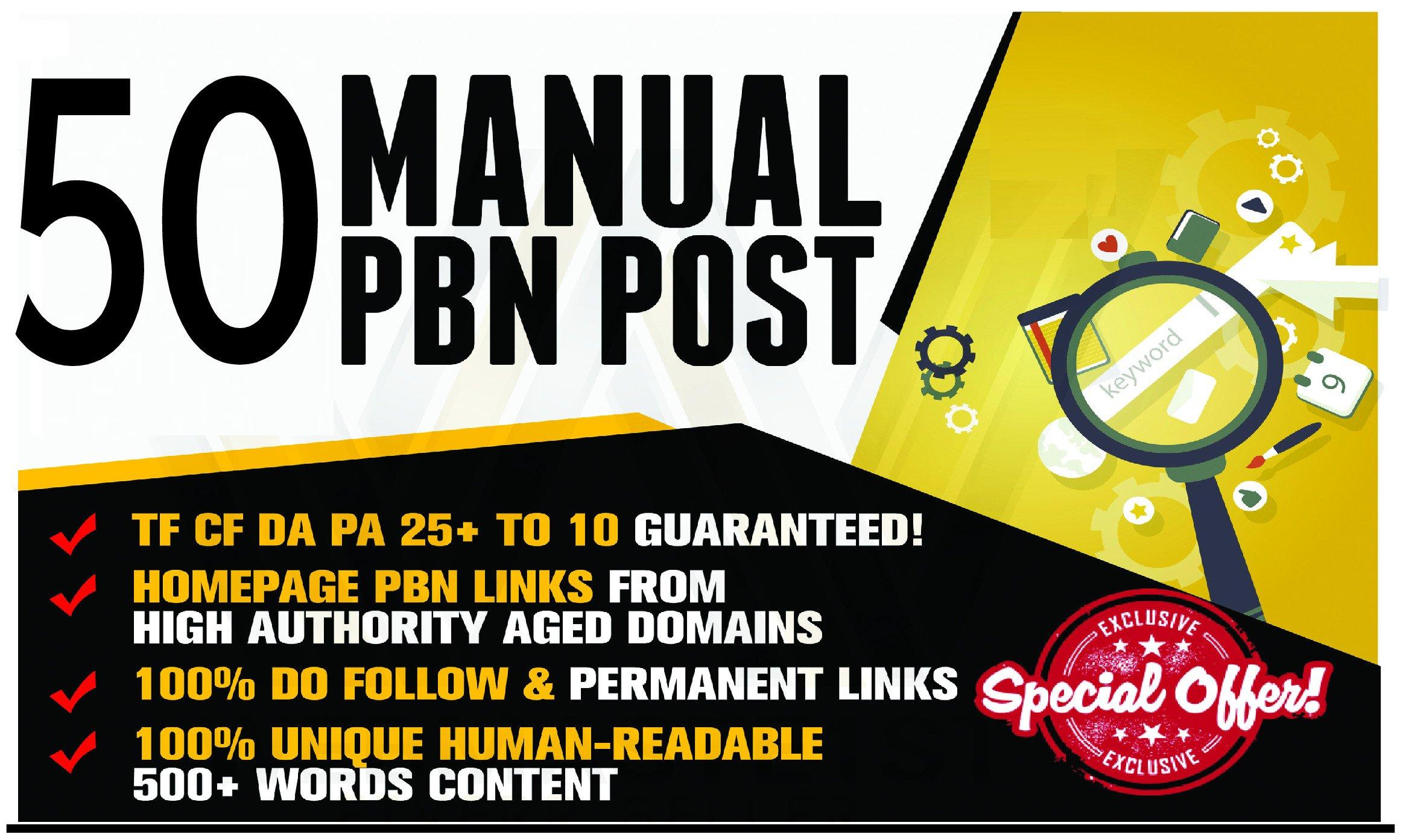Build 50 HomePage PBN Backlinks All Dofollow Quality ...