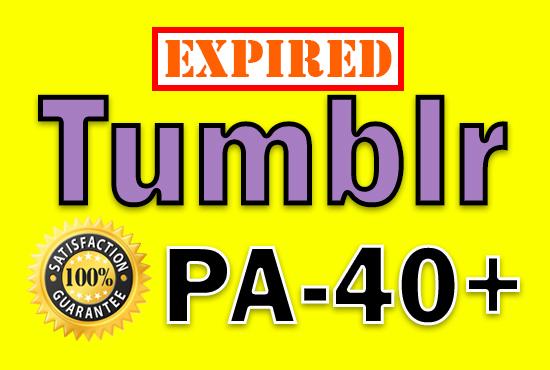 Get Unregistered 15 Expired Tumblr Blog Account PA 40...