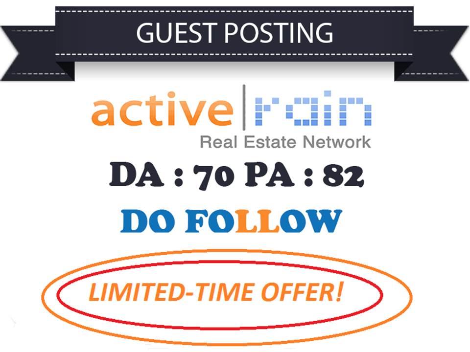 Do Real Estate Guest Post On Activerain Dofollow