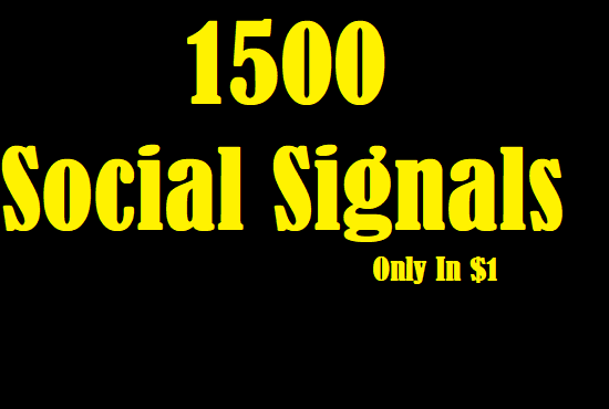 Website Suited 1500 Exclusive Social Signals