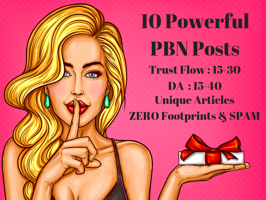 Create 10 High Domain Authority PBN Backlinks upto DA...