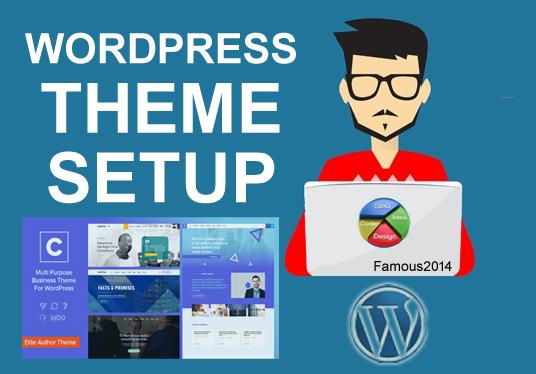 Install and configure any WordPress theme to your sit...