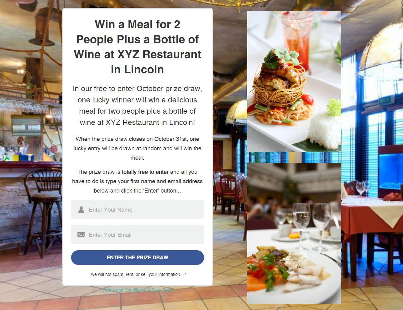 I can promote your busniess using Viral Prize draws