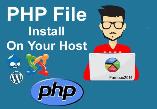 Install PHP Script Or update on your host Within Few ...