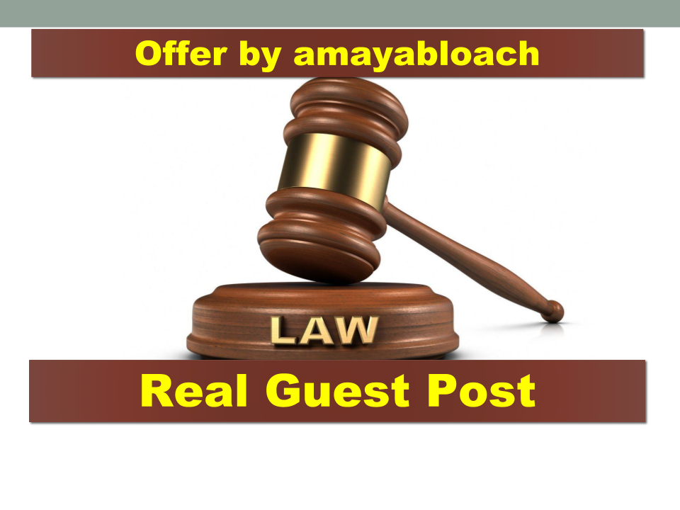Guest post on law, legal lawyer related blog