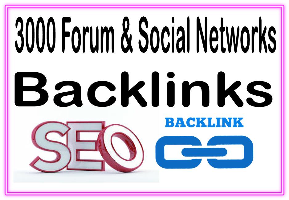 Get you 3000 Forum & Social Networks HQ & Mos...