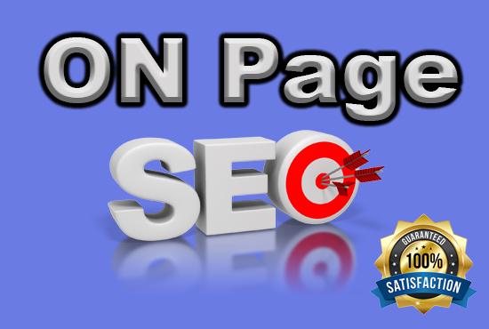 On page SEO for your website in google ranking 1st pa...