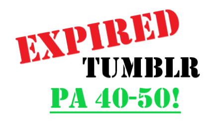Get 2 Registered very strong expired tumblr with PA 7...