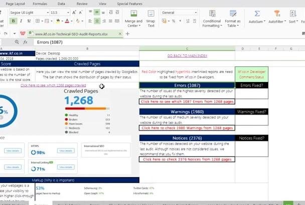 do website technical SEO analysis audit google penalt...