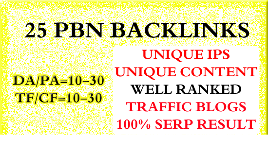 25 Homepage Pbn Backlinks High Tf Cf Da Pa Private Bl...