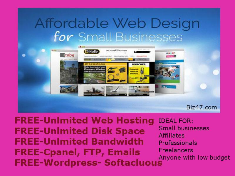 build website give 1 year web hosting free wordpress ...