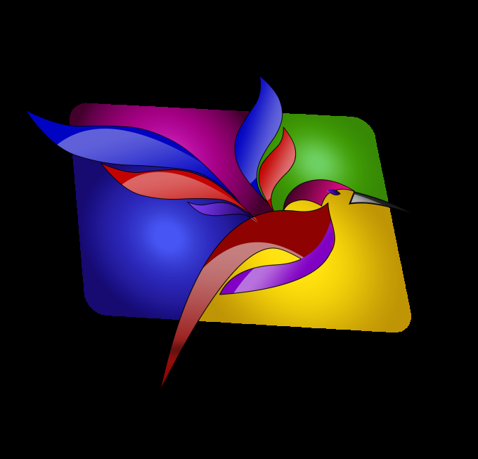design an HD colorful logo in 3d