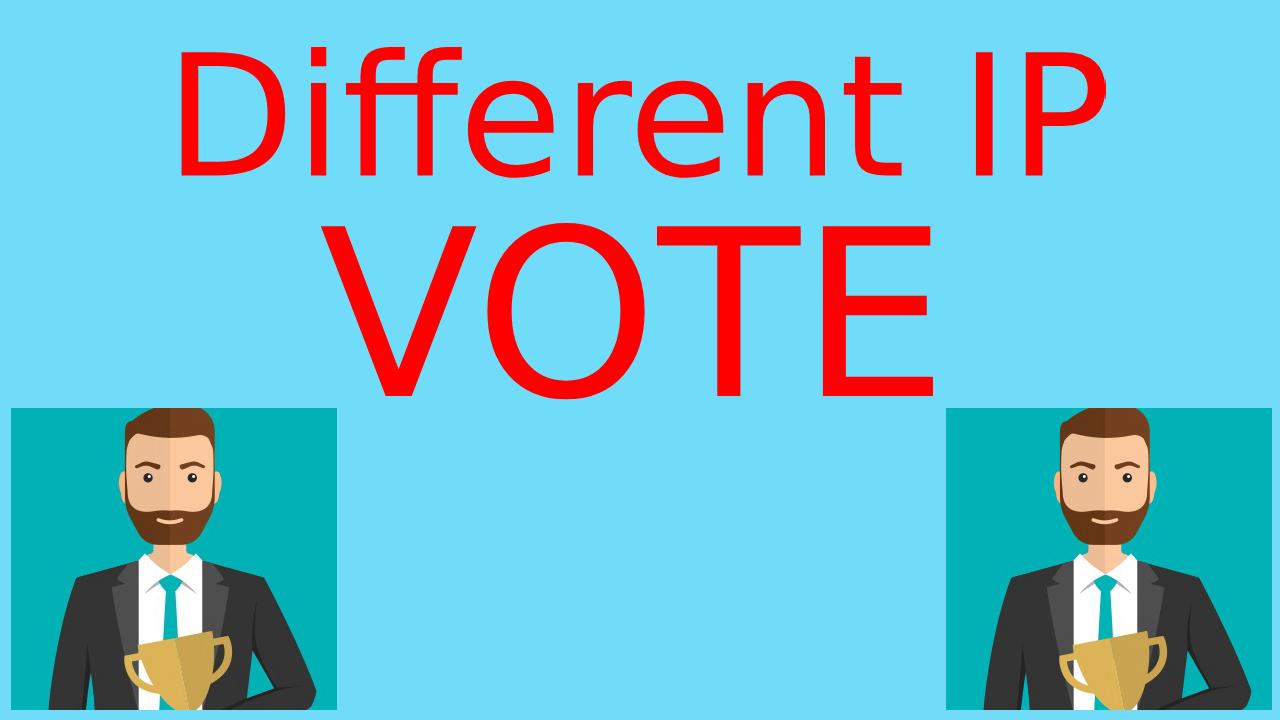 Give You 150 USA Different IP, s Online Contest Votes...