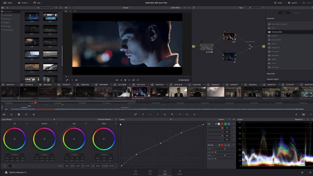 video editing or color grading or vfx