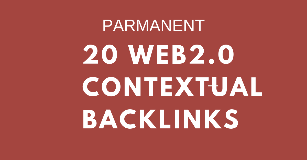 Create20 High Authority Web20 Backlinks